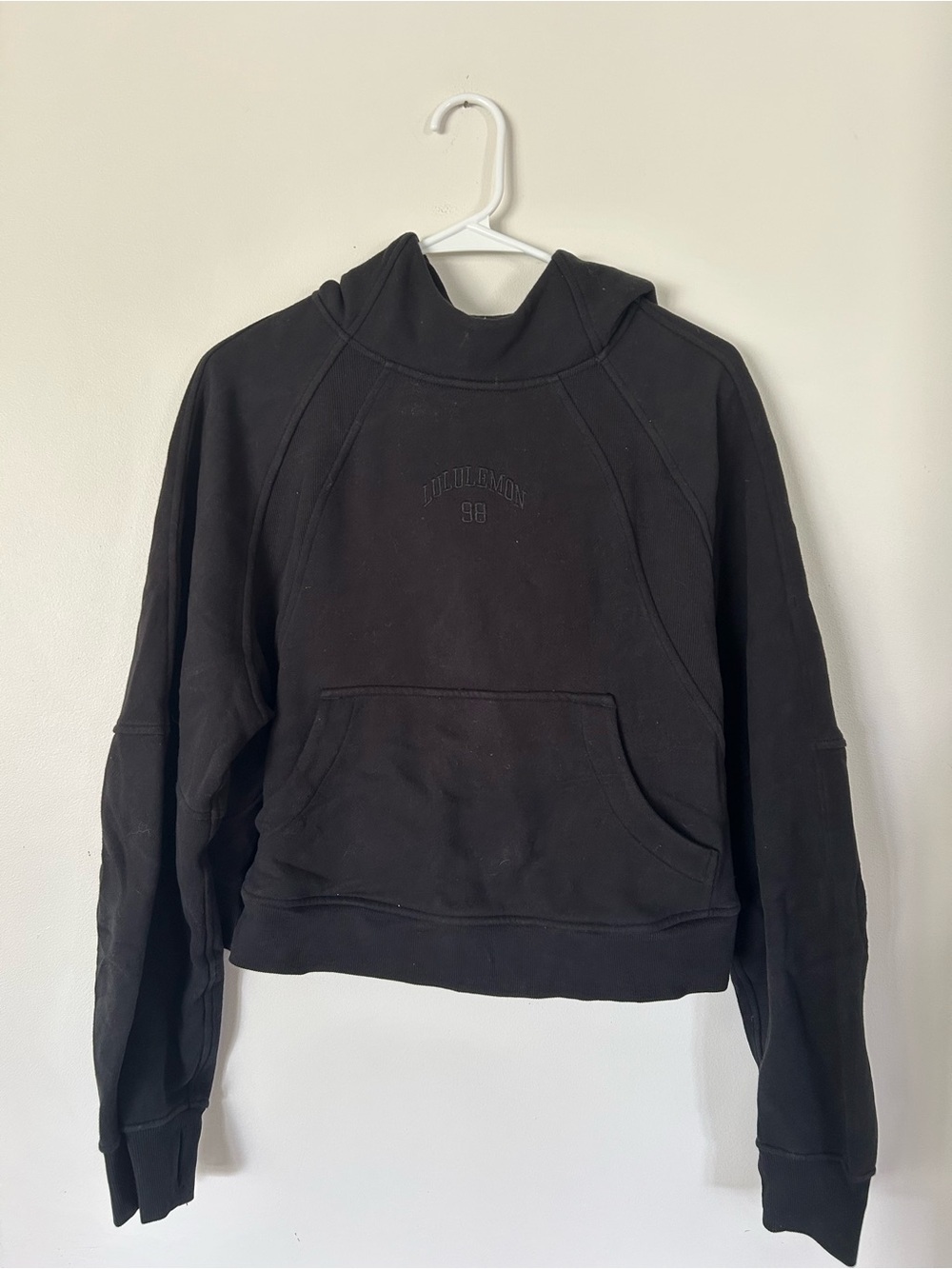 Lululemon Scuba Oversized Hoodie Embroidered Graphic Black M/L